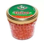 Икра "БЕРИНГИЯ" Лососевая зерн. Кета 90 гр. ст/б. — изображение 2